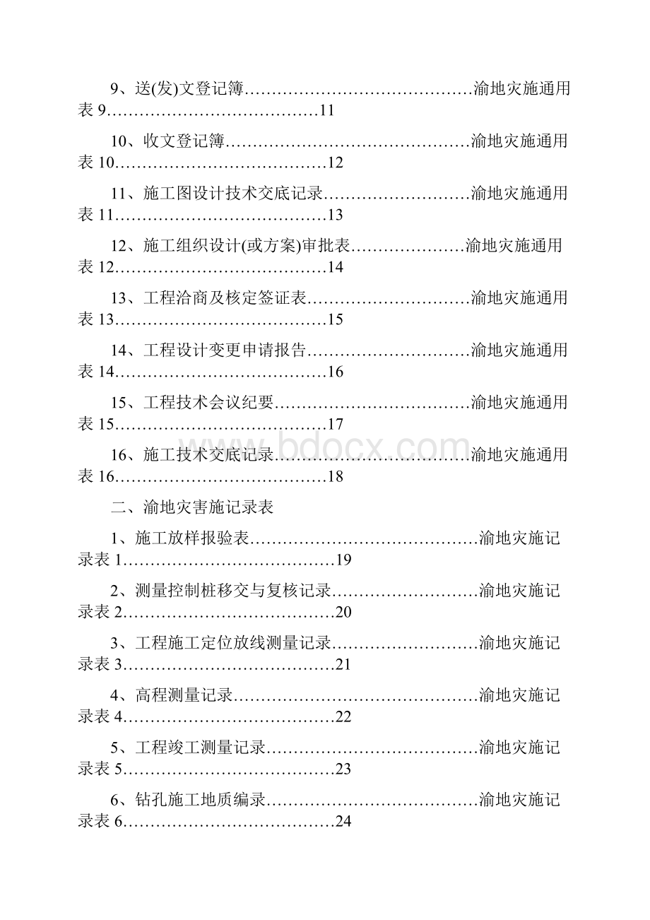 地质灾害工程施工用表Word格式.docx_第2页