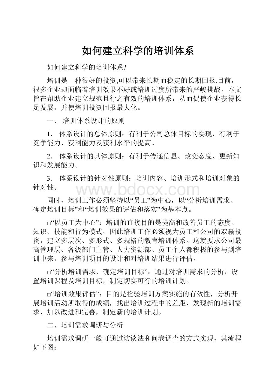 如何建立科学的培训体系.docx_第1页