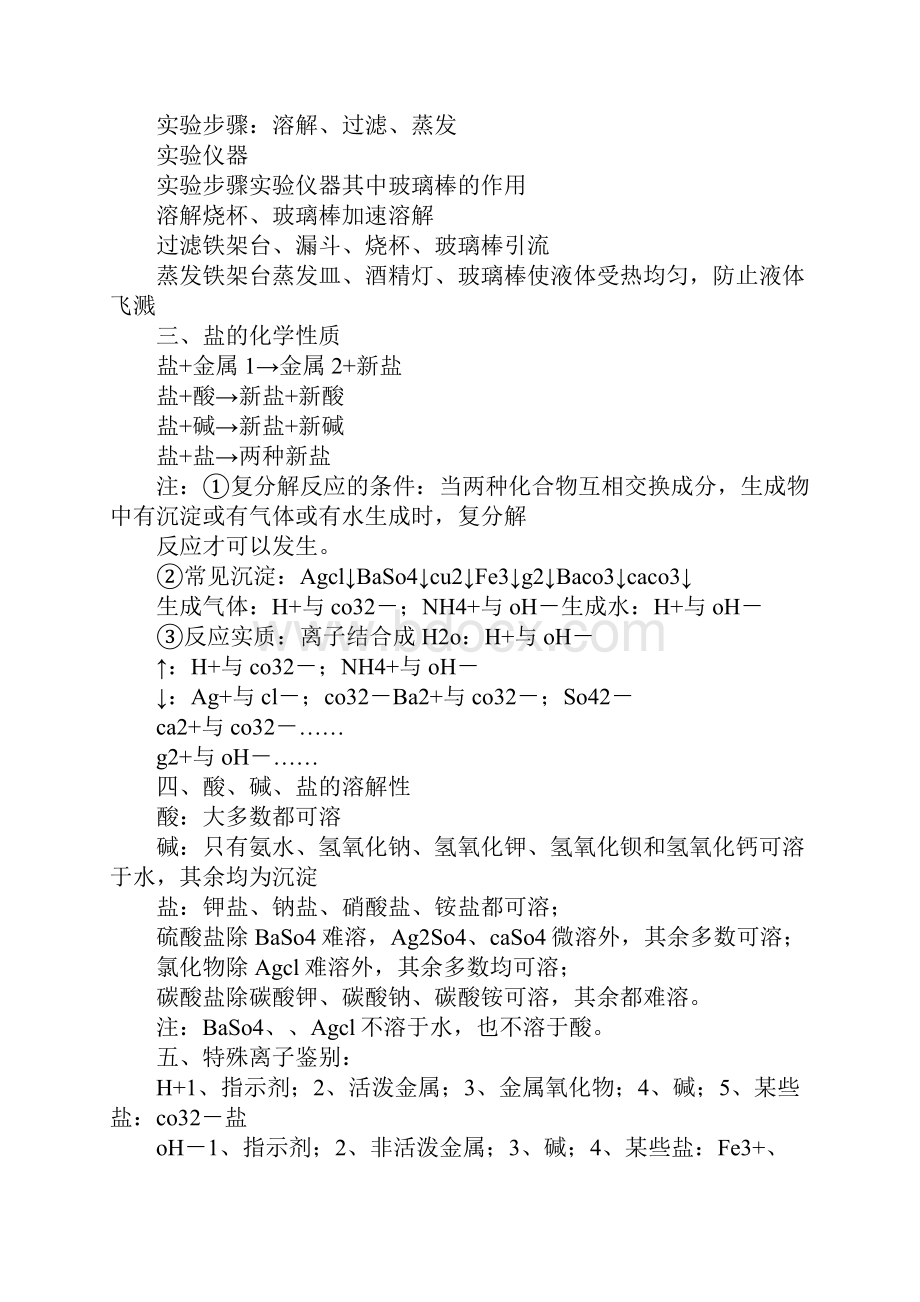 《盐化肥》知识点整理Word文档下载推荐.docx_第2页