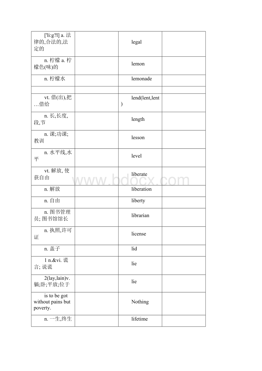 北京高考的英语词汇默写表KOdoc.docx_第3页