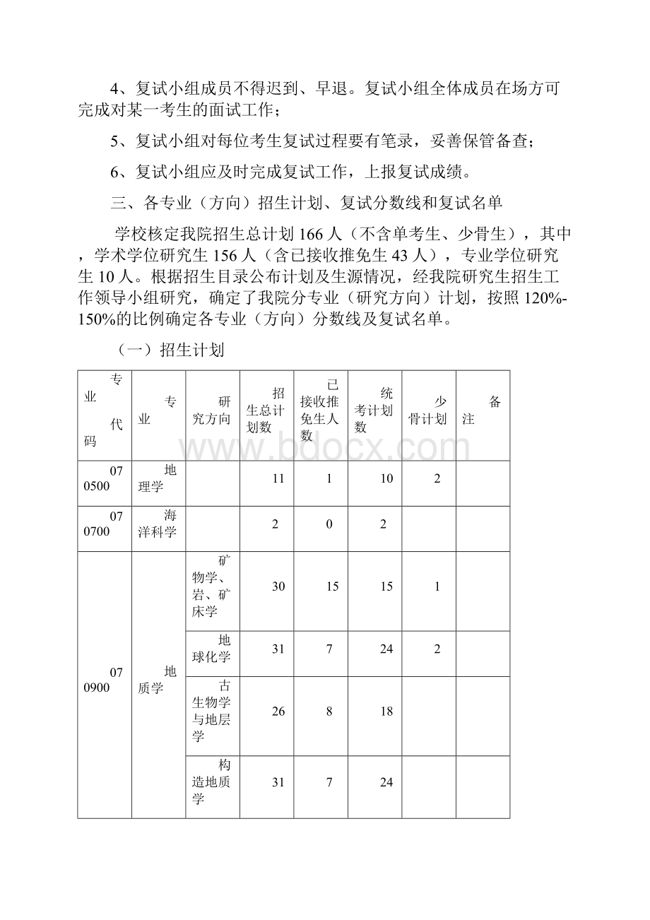 地球科学学院硕士研究生招生复试录取工作方案doc文档格式.docx_第2页