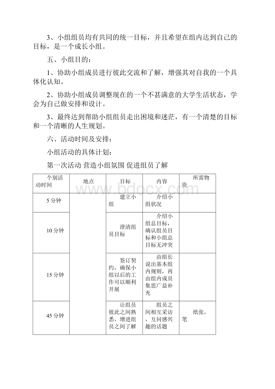 大学生成长与发展小组计划书Word文件下载.docx_第3页