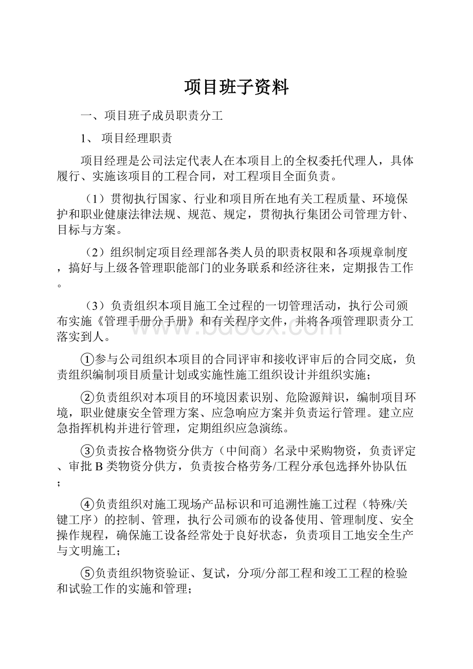 项目班子资料Word文件下载.docx_第1页