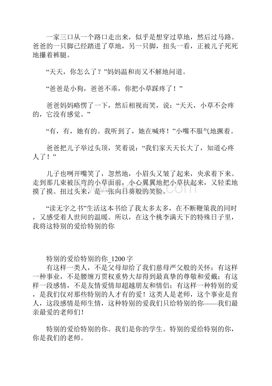 特别的爱给特别的你作文精选4篇.docx_第2页