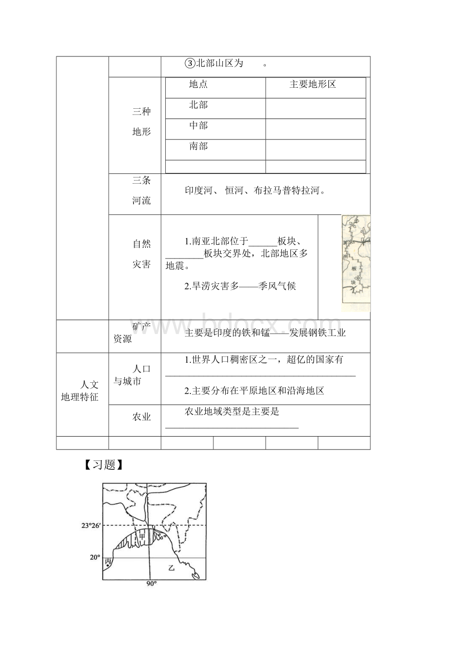 届高三地理一轮复习南亚复习指引2练习新人教版.docx_第2页