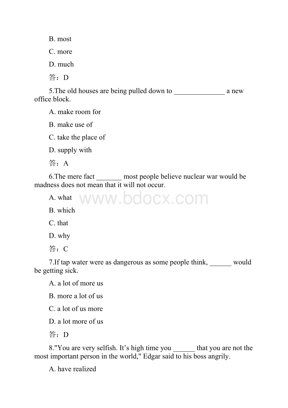 北语 20春《大学英语三》练习1234.docx_第2页