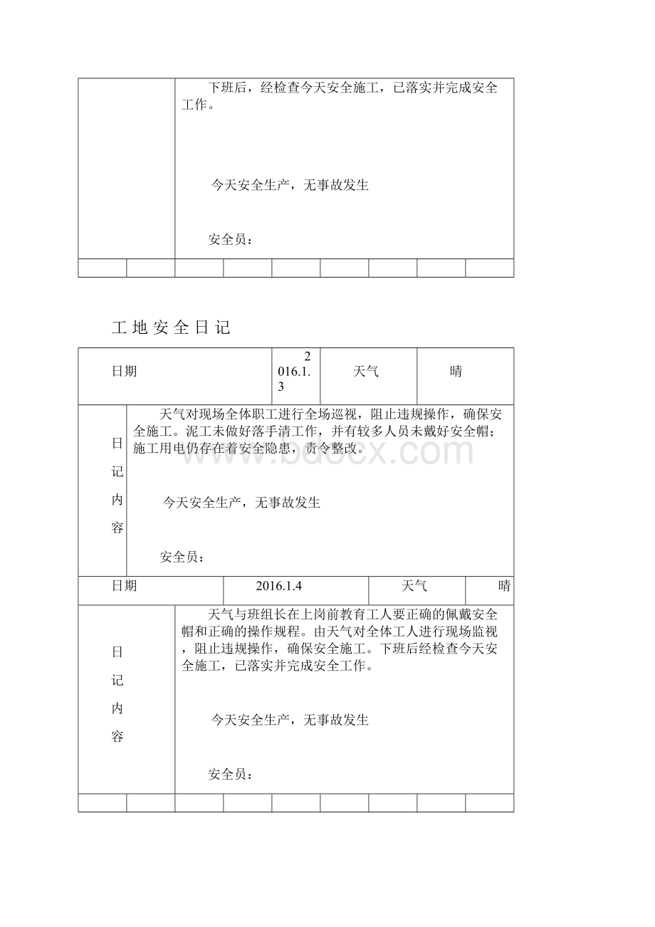 01工地安全日记Word格式.docx_第2页