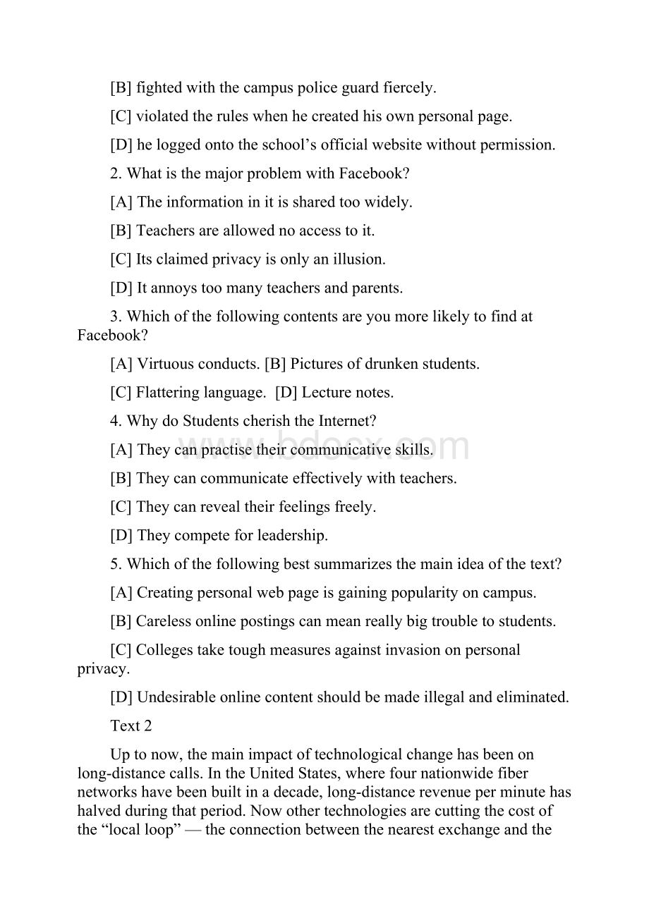 考研英语阅读理解标准90篇+提高30篇unit1Word文档下载推荐.docx_第3页