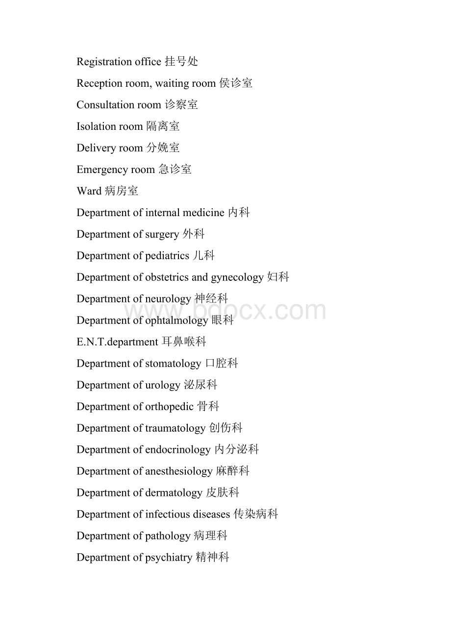 医学英语常用词汇文档格式.docx_第2页