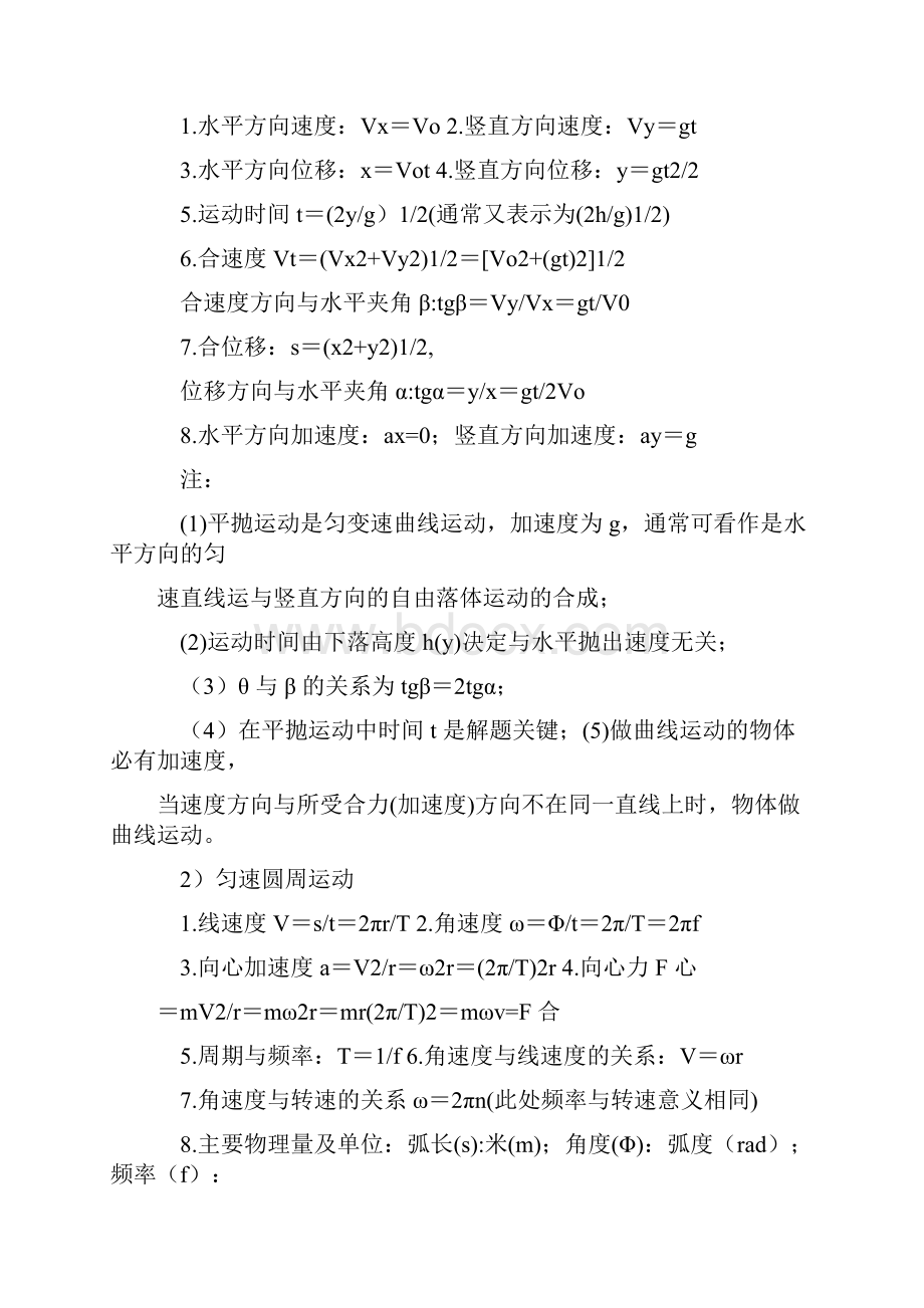 高中物理公式有哪些 公式整理总结表.docx_第3页