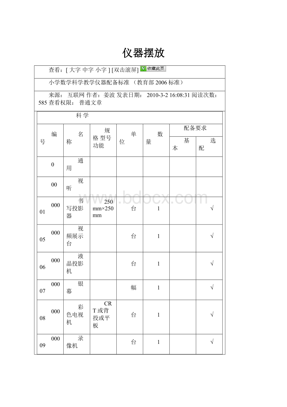 仪器摆放.docx_第1页