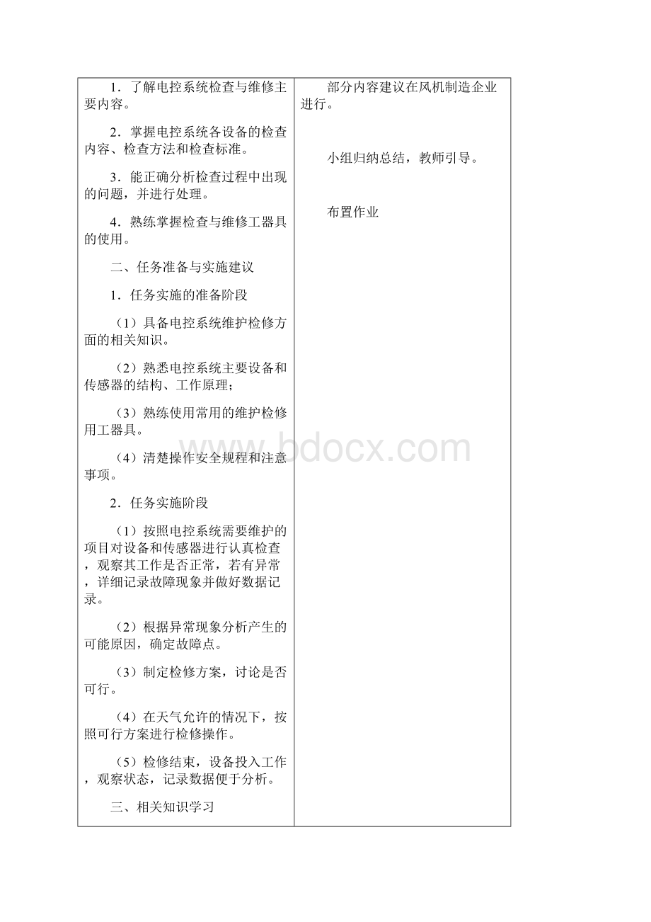 风力发电机组电控系统的维护与检修Word文档下载推荐.docx_第3页