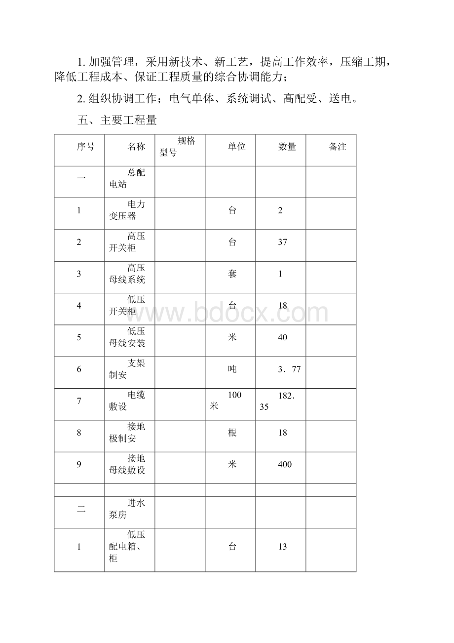 郑州某污水处理厂电气设备安装工程施工组织设计 1.docx_第3页