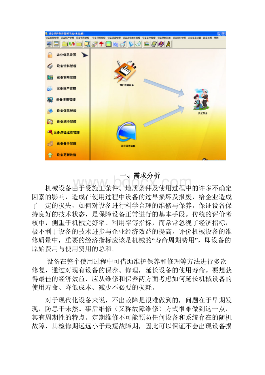 设备维修保养管理系统解决方案需求分析 设计Word格式.docx_第2页