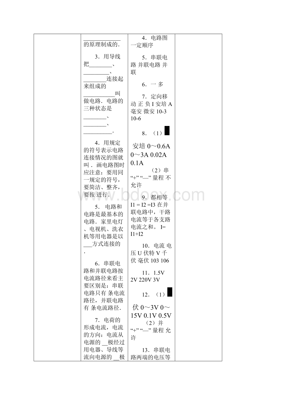 沪科版 九年级全册 物理 第十四章了解电路复习课导学案有答案Word格式文档下载.docx_第3页