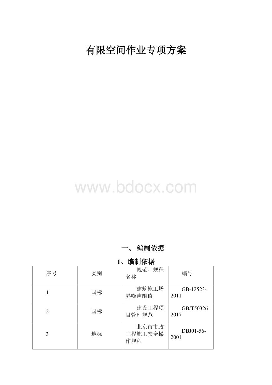 有限空间作业专项方案Word文件下载.docx