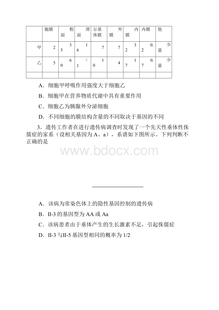 黄冈中学高三理综考试Word文档下载推荐.docx_第2页