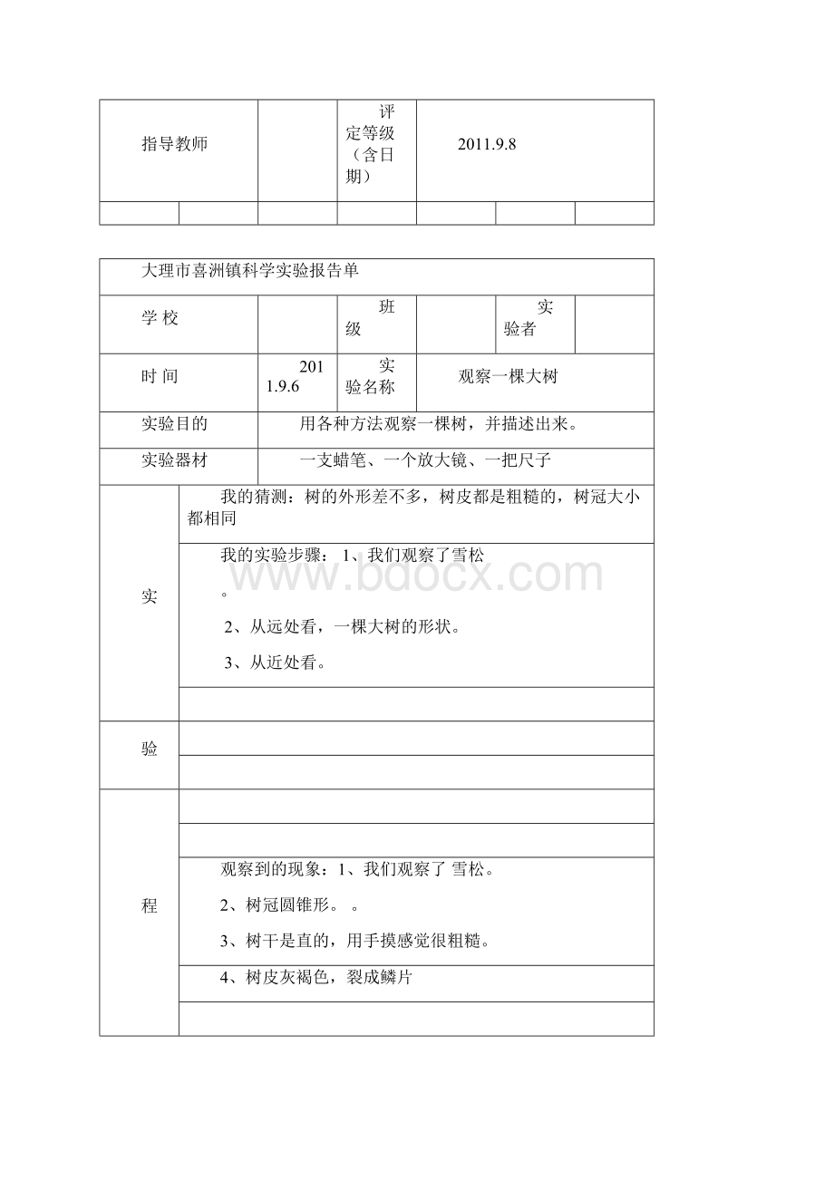 教科版三年级下册科学实验报告单文档格式.docx_第2页