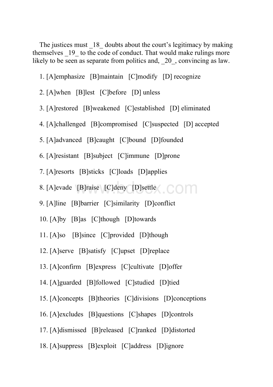 全国硕士研究生入学统一考试英语一试题及答案研精文档格式.docx_第2页