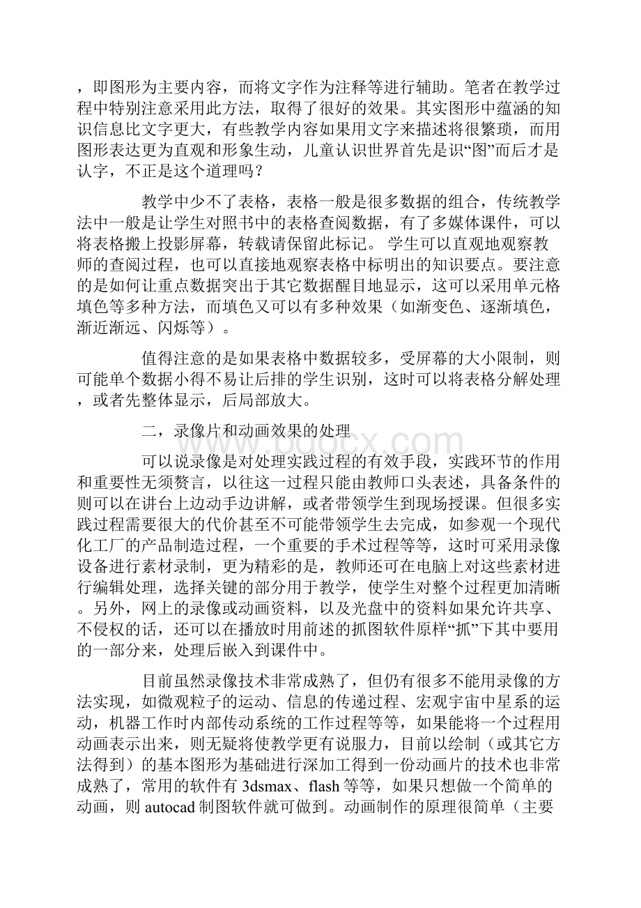 多媒体课件制作学习心得体会Word格式.docx_第2页