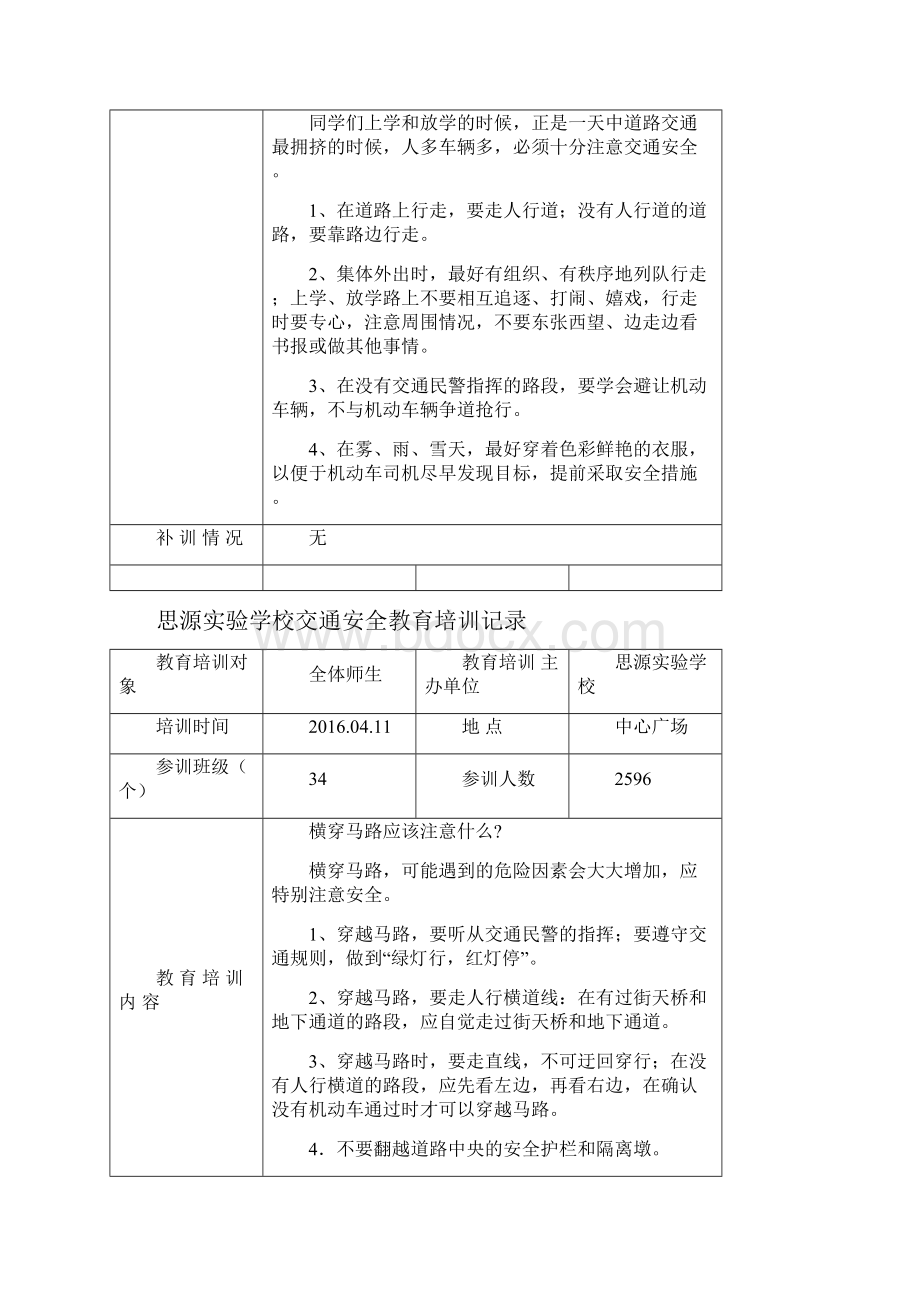 交通安全教育培训记录.docx_第2页