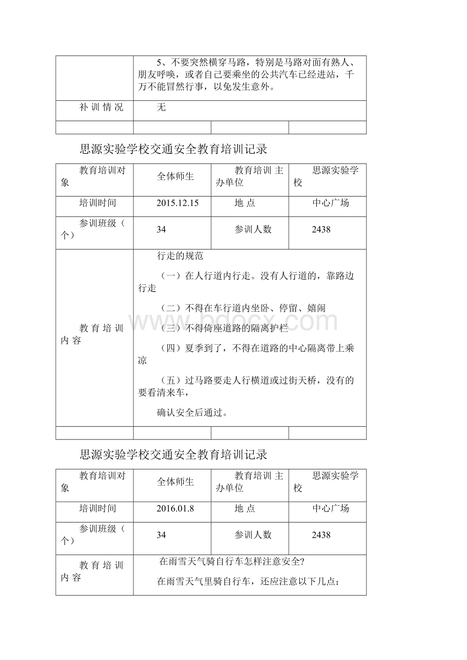 交通安全教育培训记录.docx_第3页