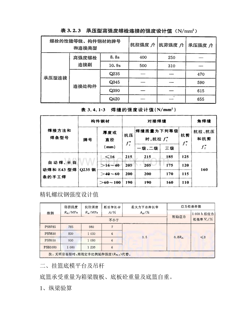 深茂铁路32+48+32m连续梁三角形挂篮设计计算书手算版解答Word文档下载推荐.docx_第2页