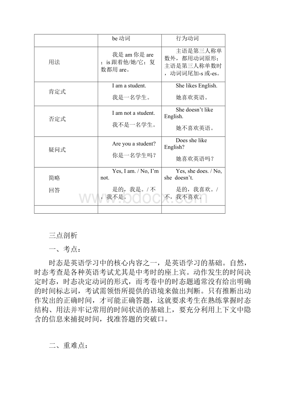 一般现在一般过去和一般将来时中考英语复习Word文档格式.docx_第3页