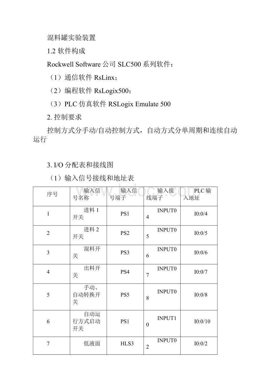 PLC课程设计报告格式模板.docx_第2页