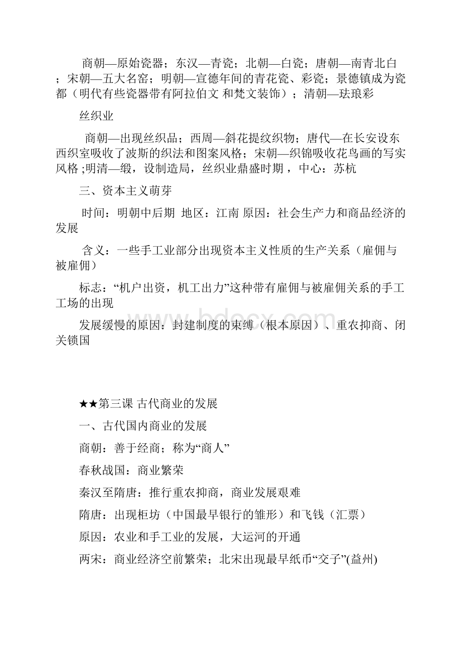 新课标人教版历史必修二总结Word下载.docx_第3页