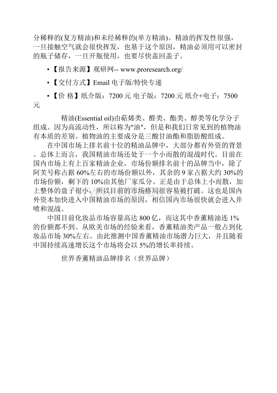 中国精油品牌消费市场格局分析及十三五发展规划研究报告.docx_第2页