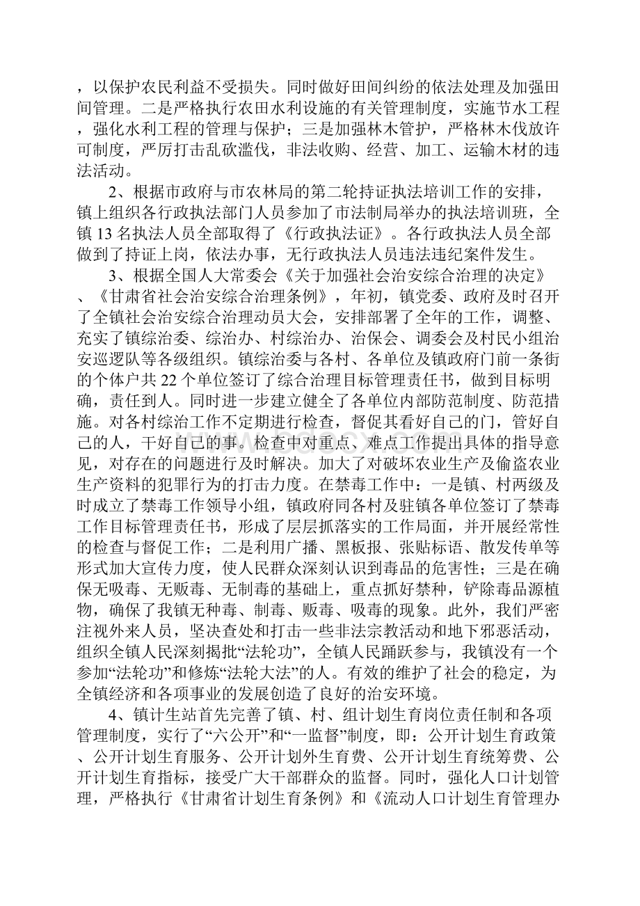 乡镇行政执法自查总结.docx_第3页