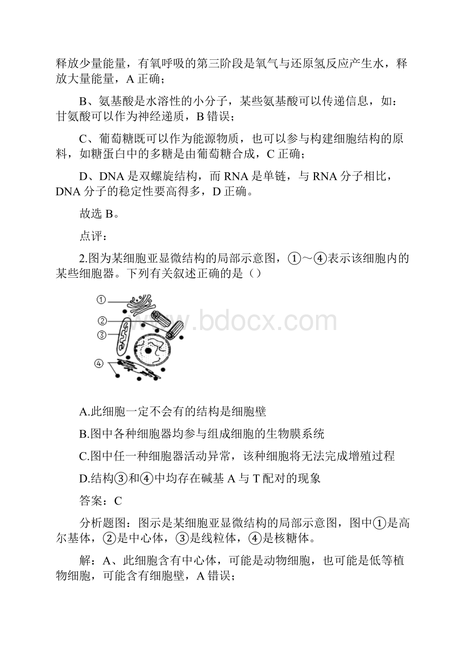 届辽宁省沈阳市二中高三四模生物试题解析.docx_第2页