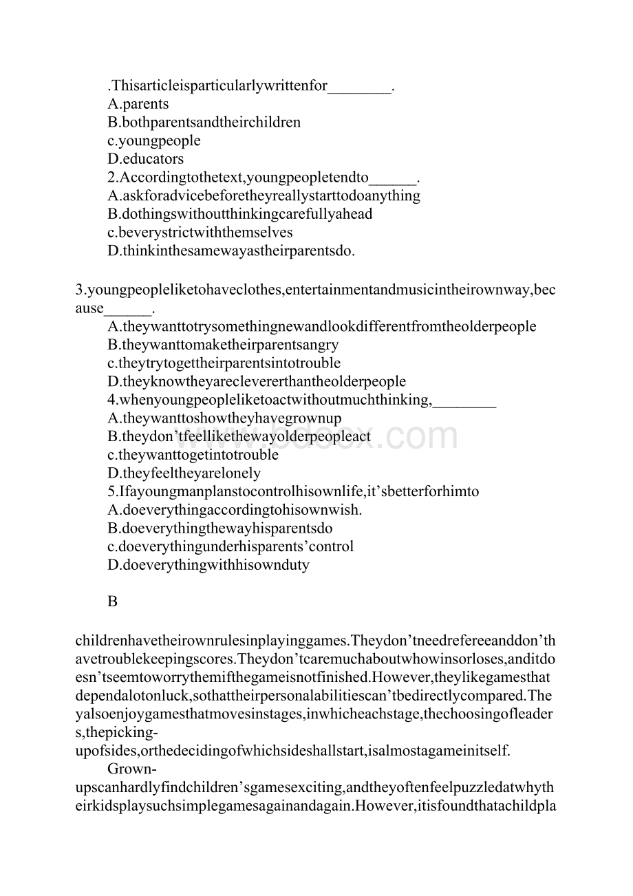 教育学习文章Unit 2Growing pains学案.docx_第2页