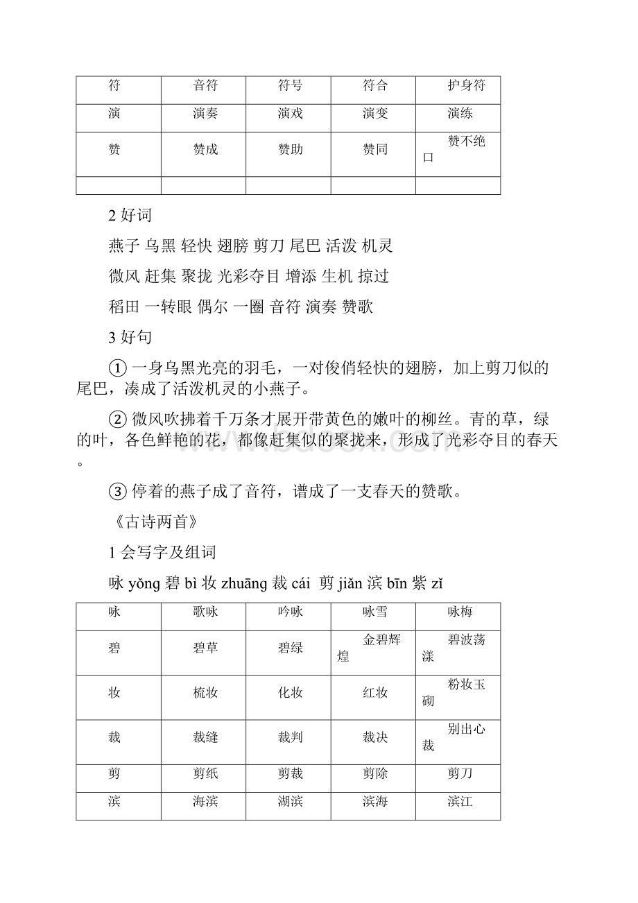 部编版部教三年级下册语文期末知识要点归纳Word文件下载.docx_第2页