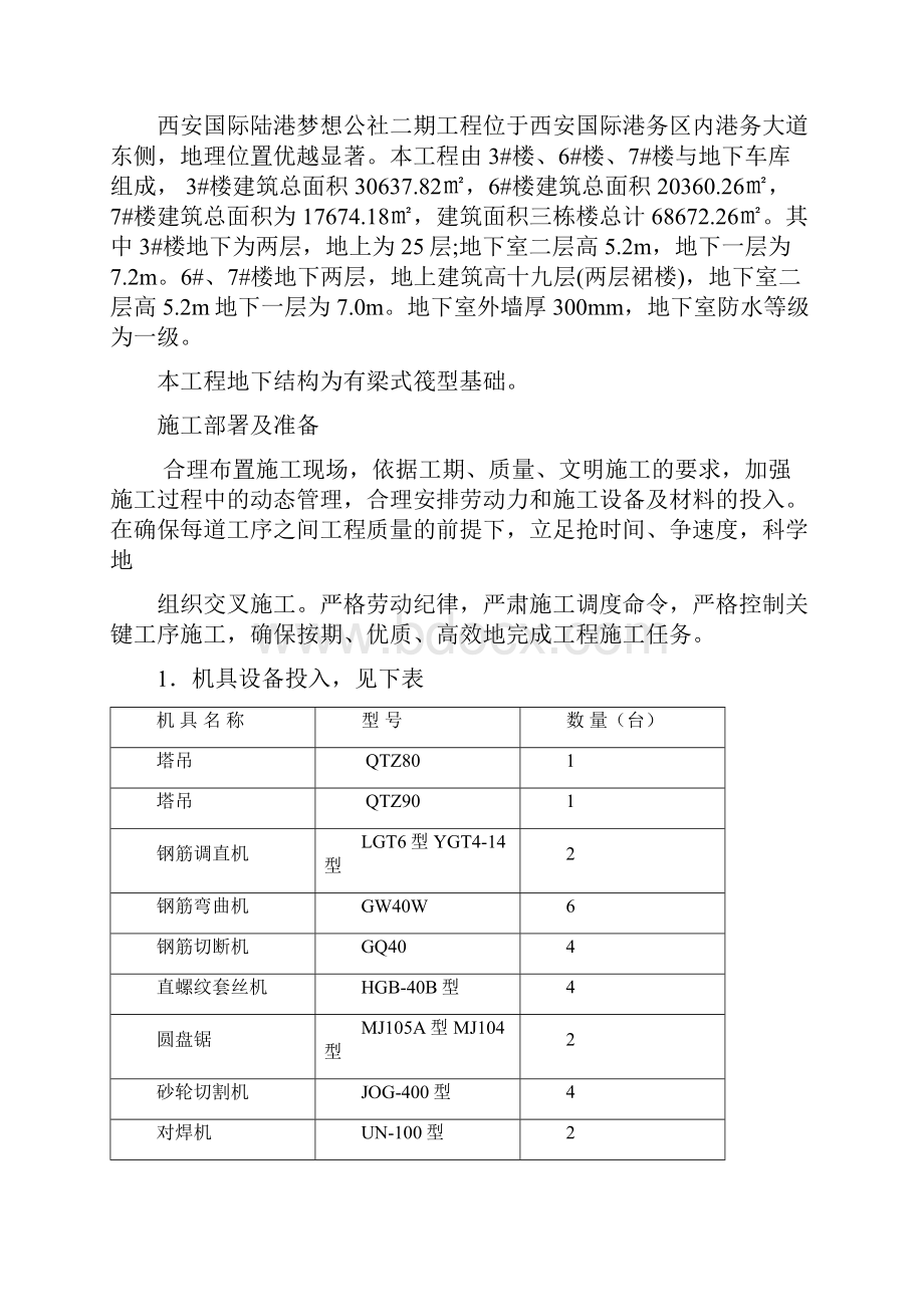 最新公租房二期工程0000以下基础施工方案.docx_第2页