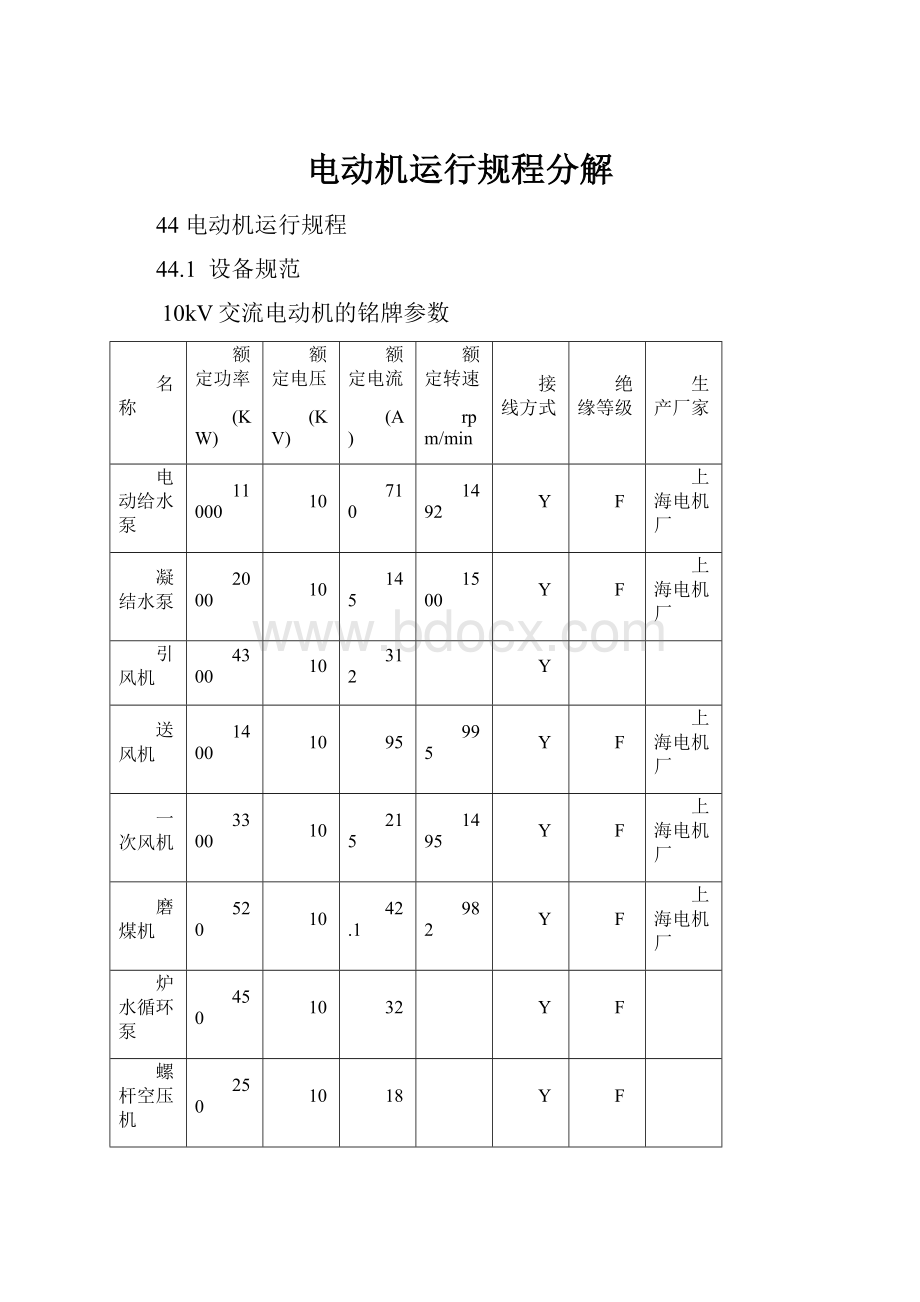 电动机运行规程分解.docx_第1页