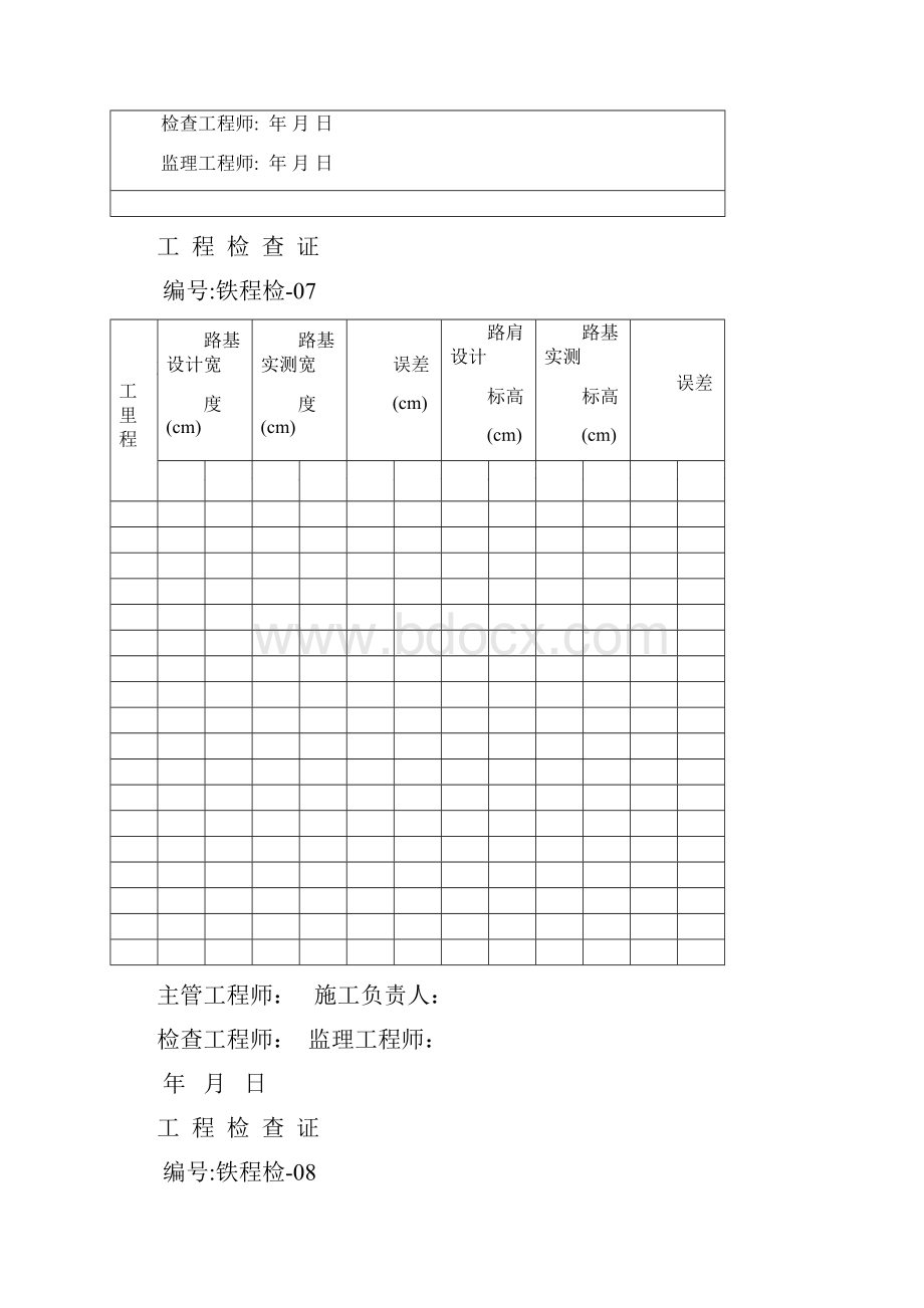 铁路工程 工 程 检 查 证.docx_第2页