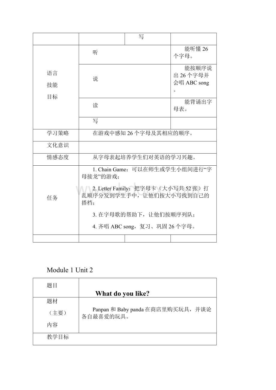 外研版一年级起点小学二年级上册英语教案全册.docx_第3页