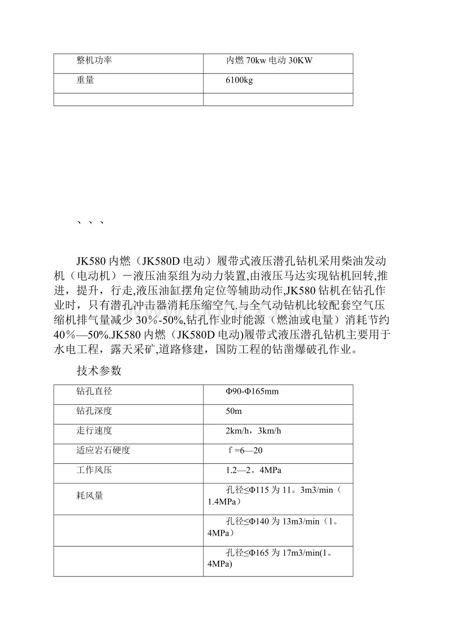 部分潜孔钻机型号与全参数文档格式.docx_第2页