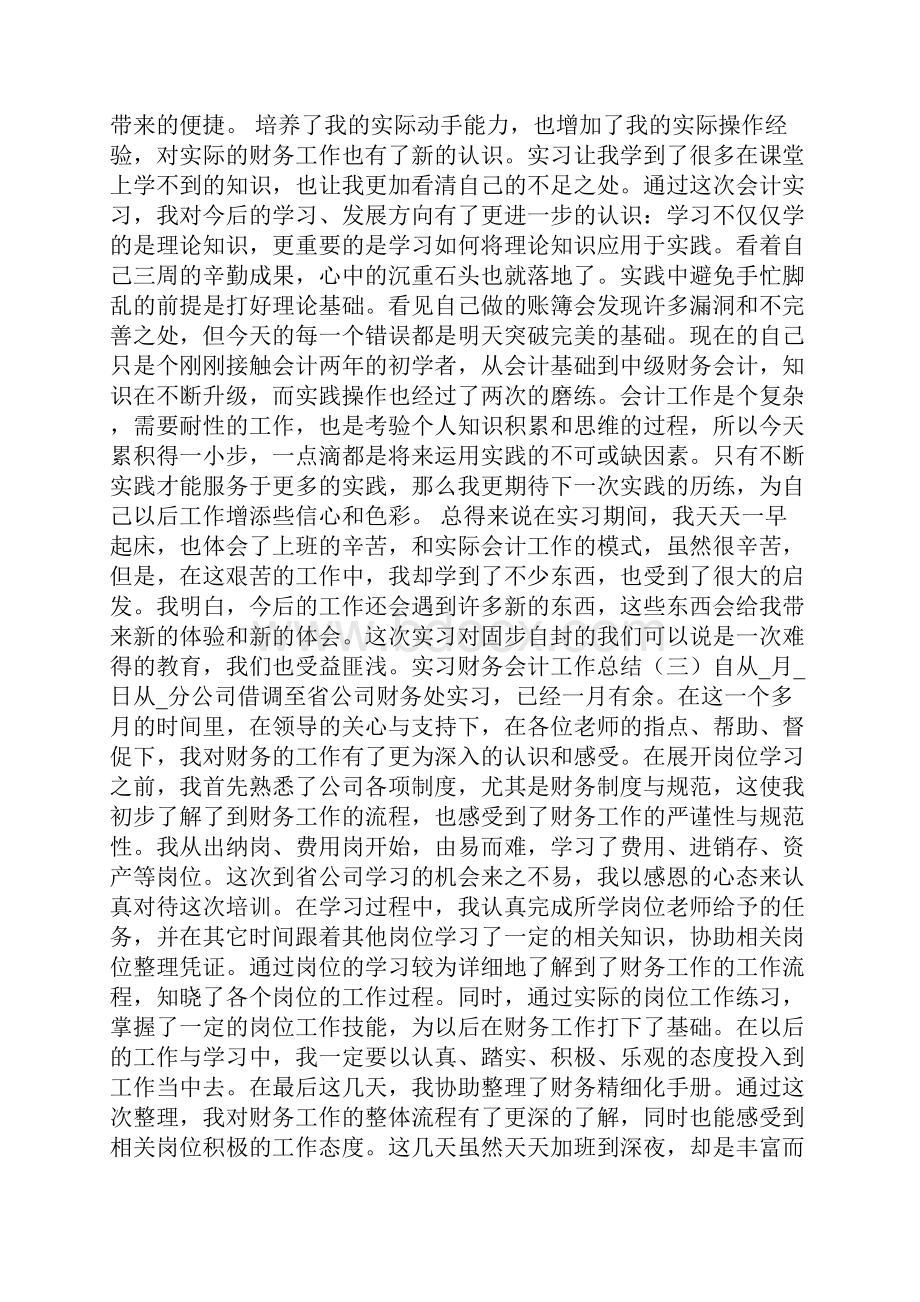 实习财务会计工作总结5篇.docx_第3页