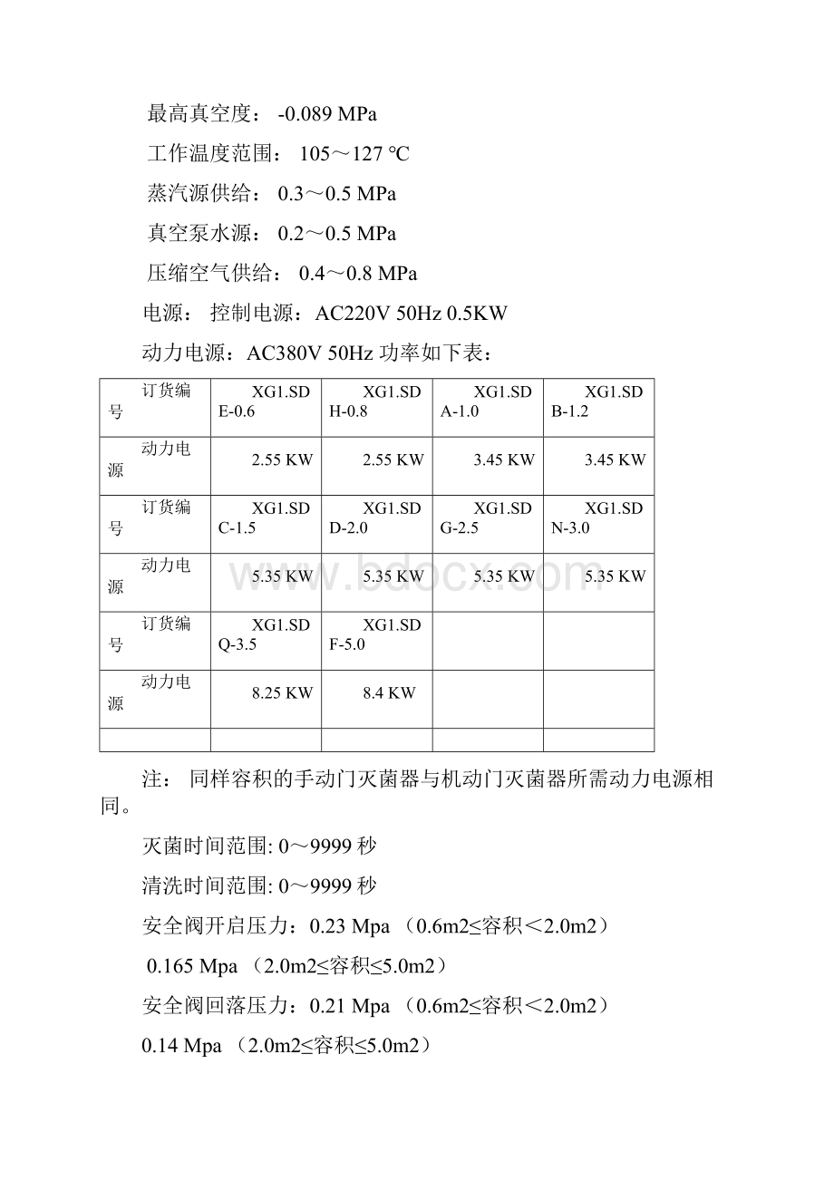 XG1SDE06灭菌柜 说明书Word下载.docx_第2页