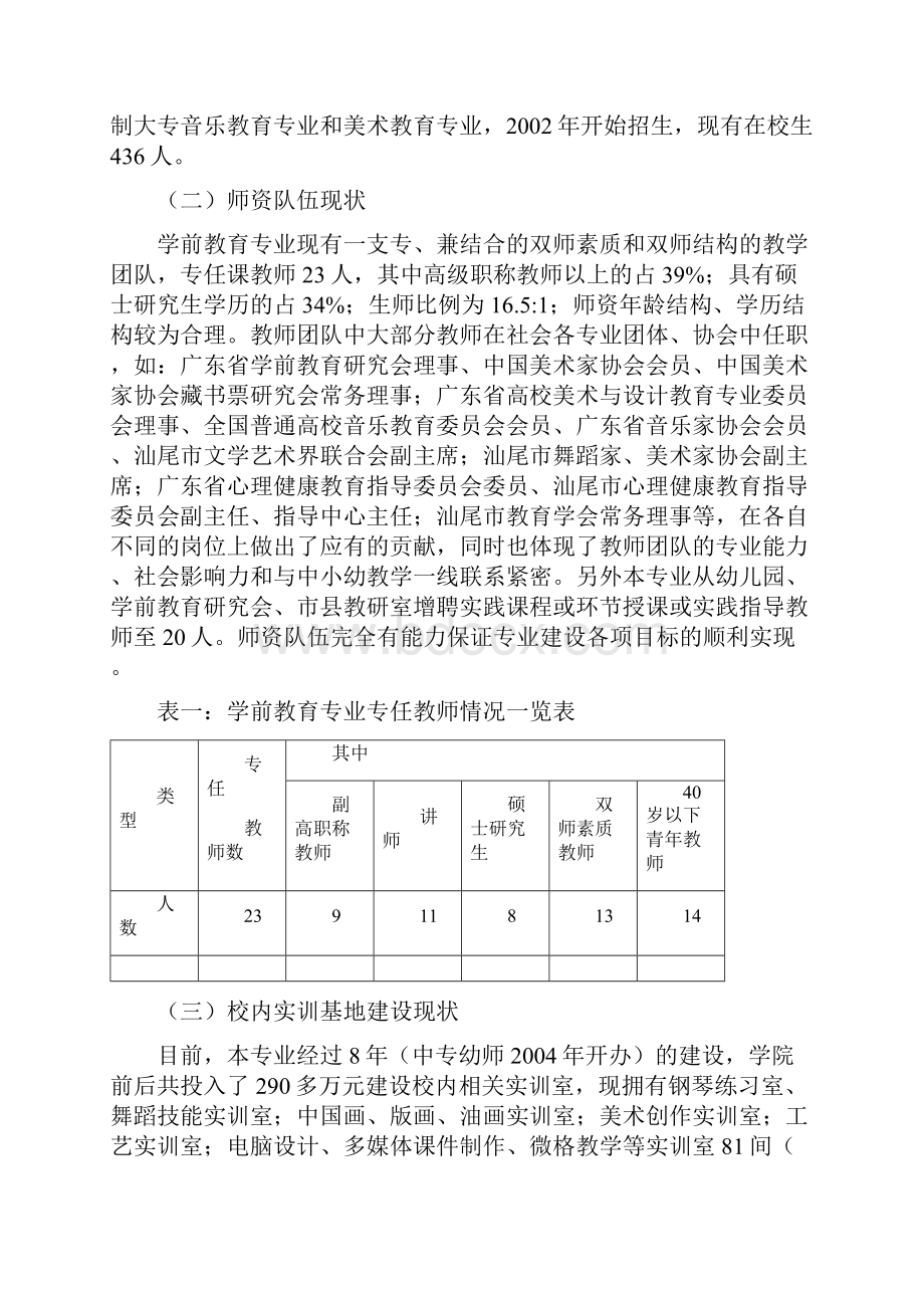 汕尾职业技术学院学前教育专业Word文档下载推荐.docx_第2页