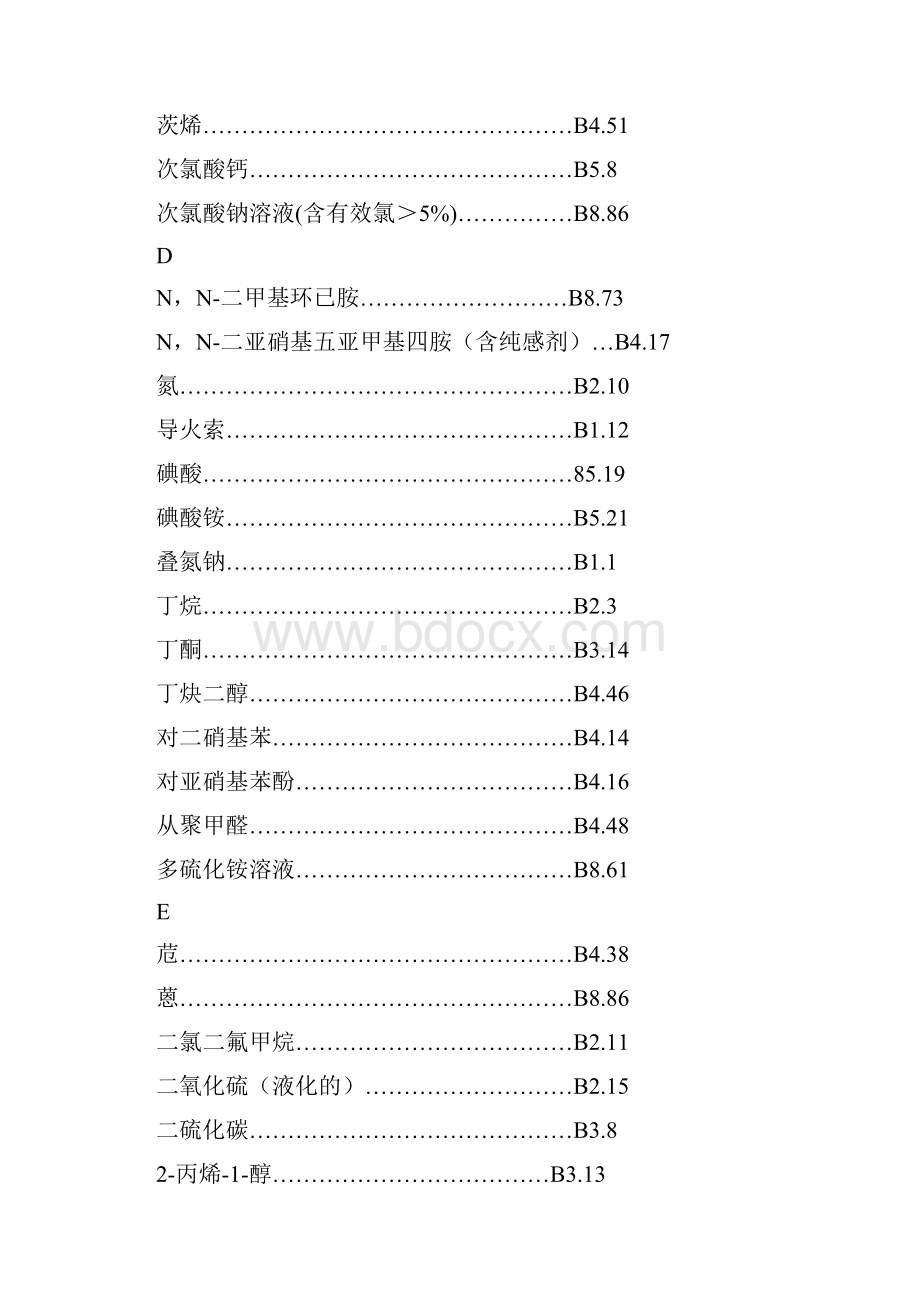 化学危险品安全贮存品名汉语拼音索引.docx_第3页