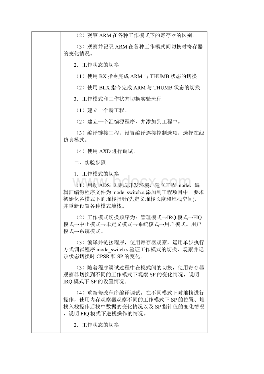 ARM 工作状态切换Word格式.docx_第2页