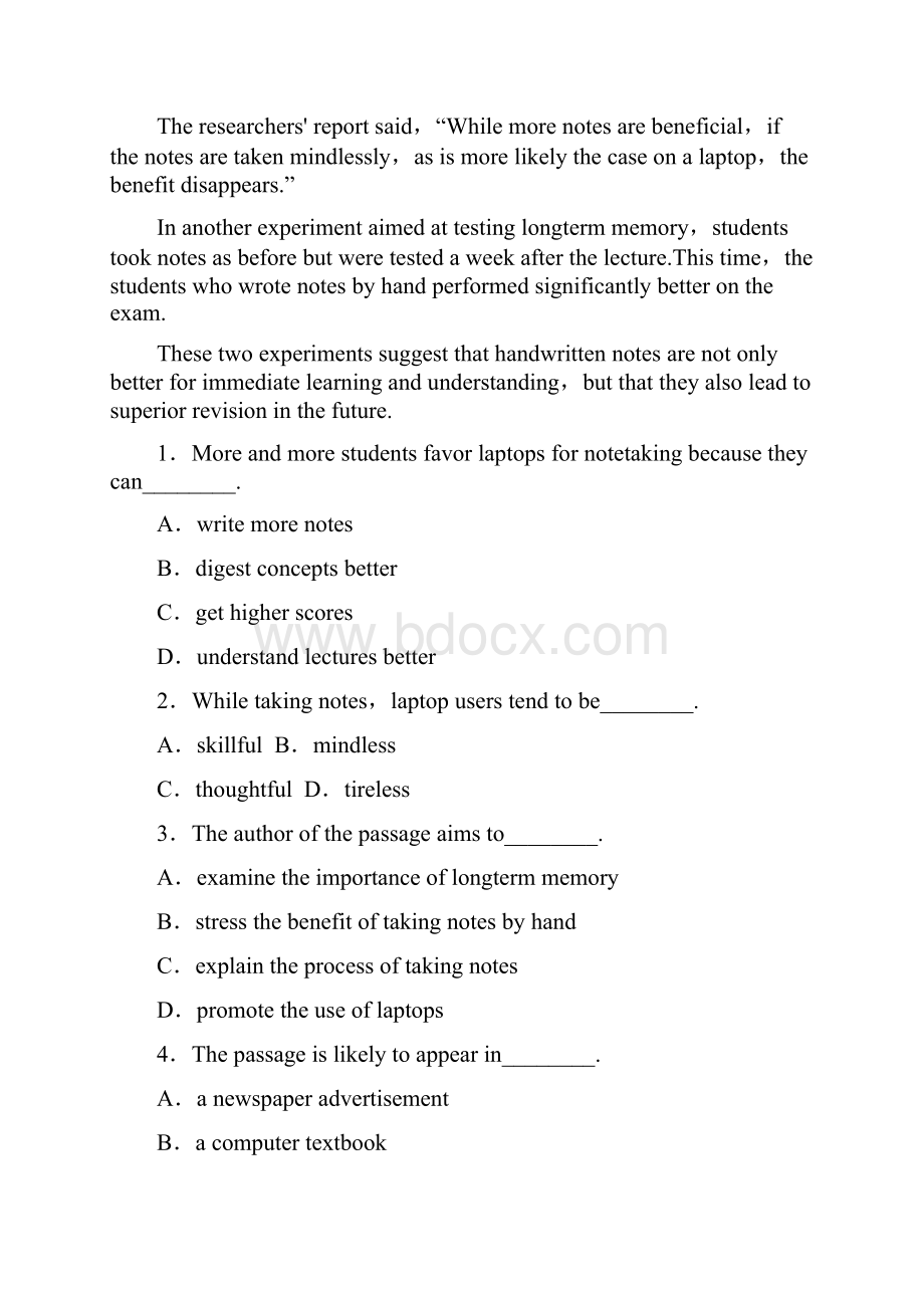 黑龙江省东方红林业局高级中学学高二英语下学期期中试题精.docx_第2页