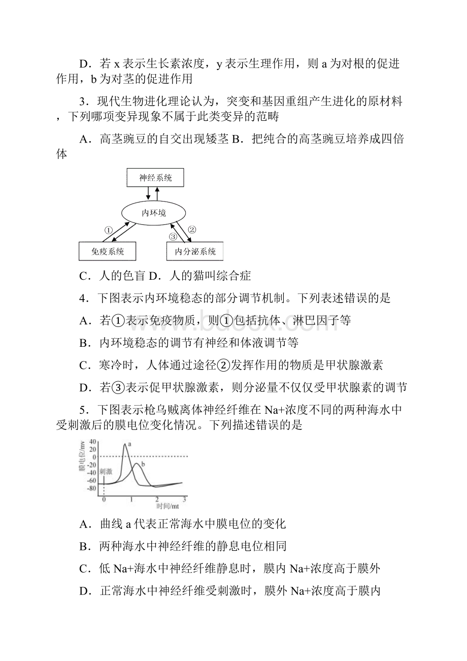 岳阳市届高三教学质量检测试题二理科综合能力测试.docx_第2页