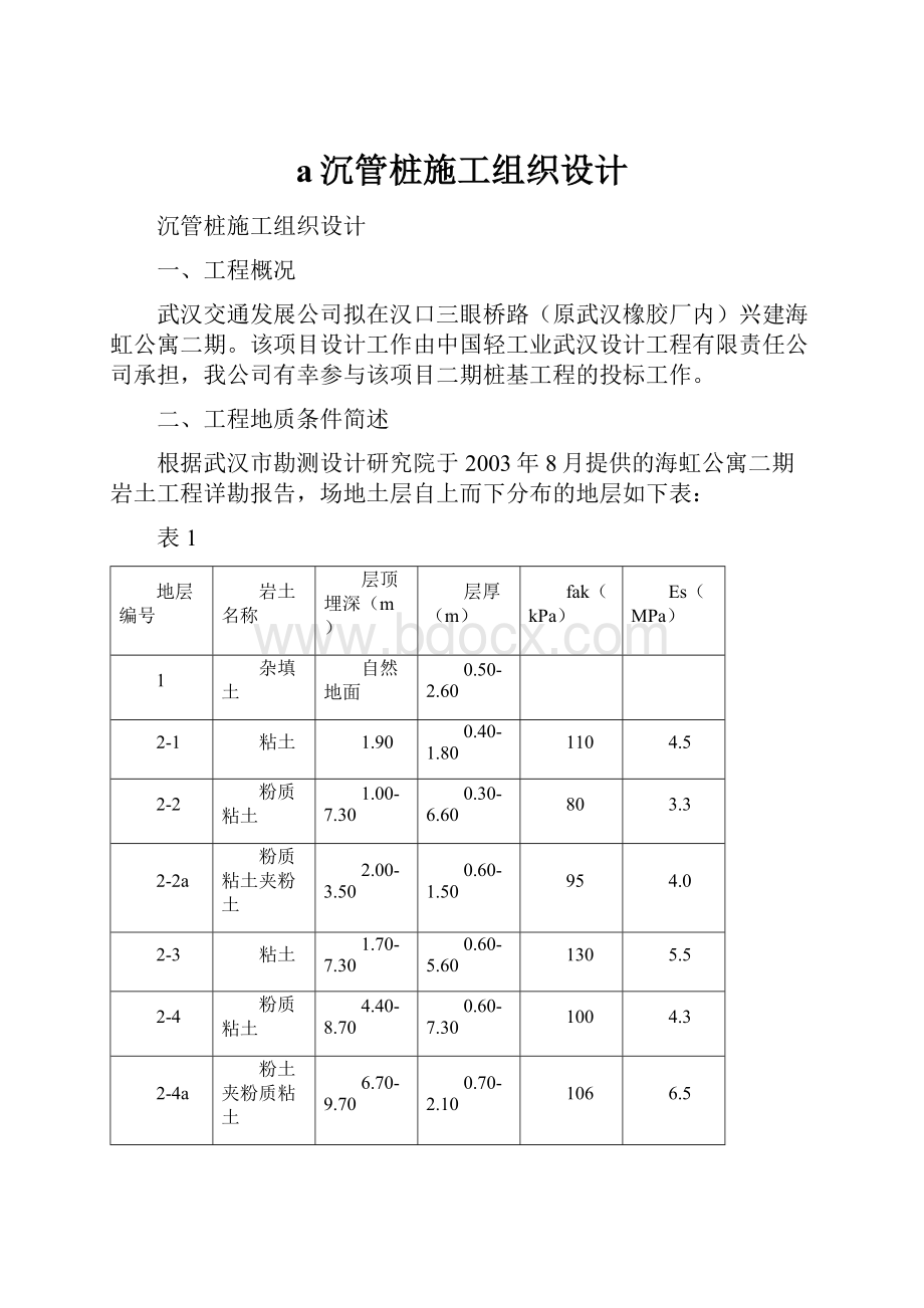 a沉管桩施工组织设计.docx_第1页