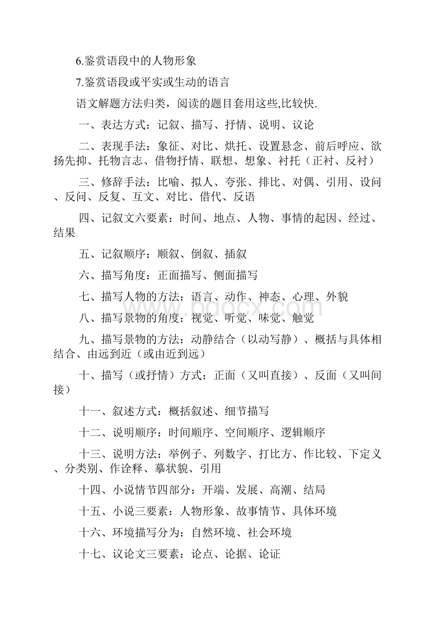 初中语文答题技巧大全doc.docx_第2页