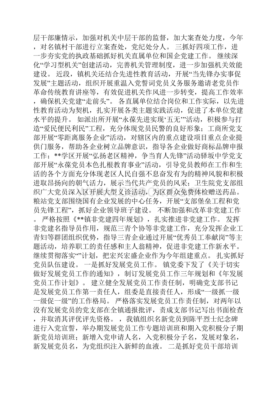 乡镇19年党建及组织工作总结Word文件下载.docx_第3页